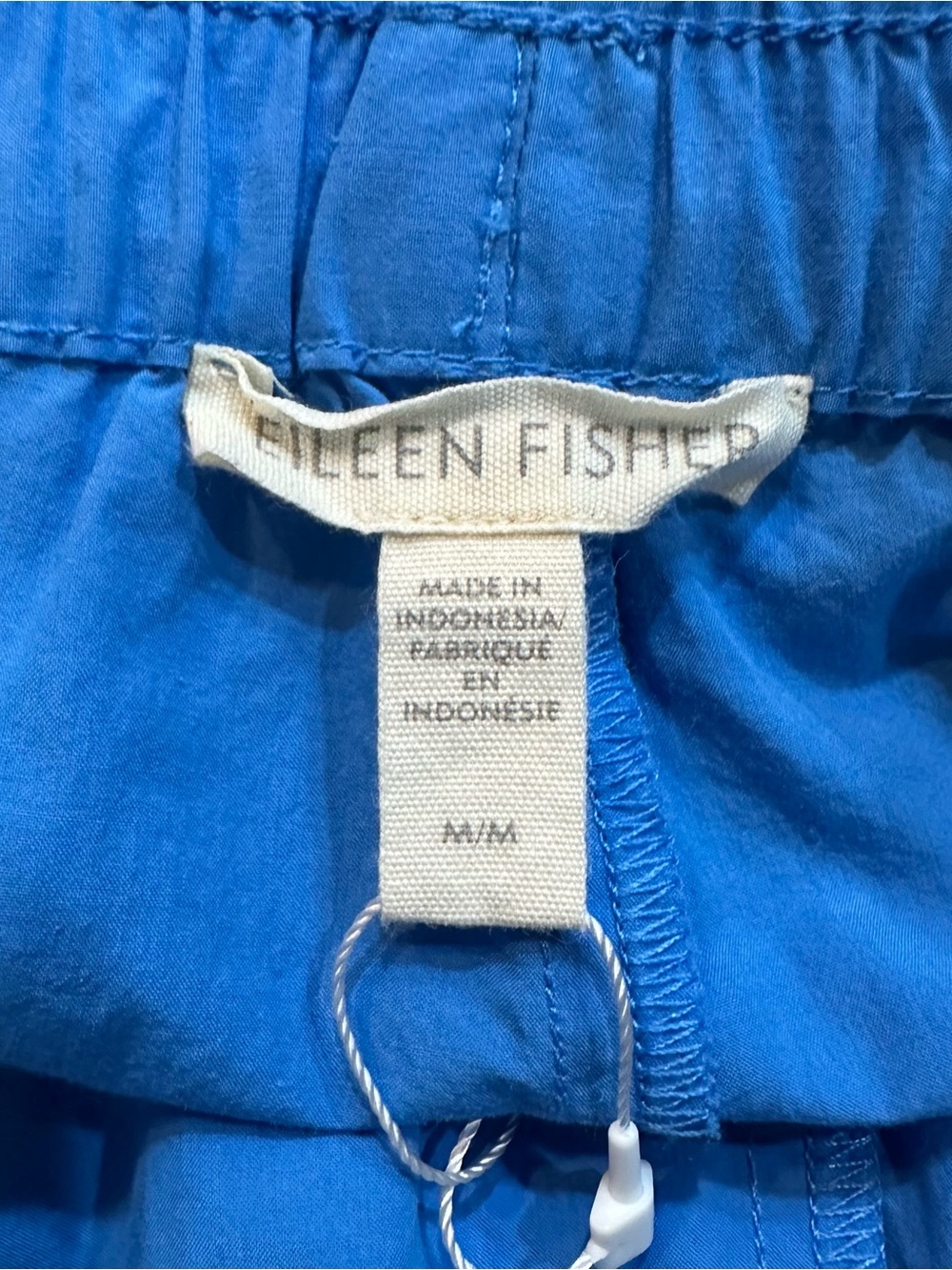 Eileen Fisher Washed Organic Cotton Poplin Skirt Pant in Calypso Size M Wide Leg - Picture 9 of 12